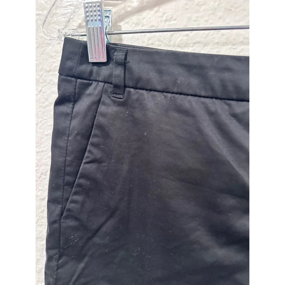 Dalia Collection Womens Black Scalloped Hem Modern Fit Shorts Size 6‎ Pockets